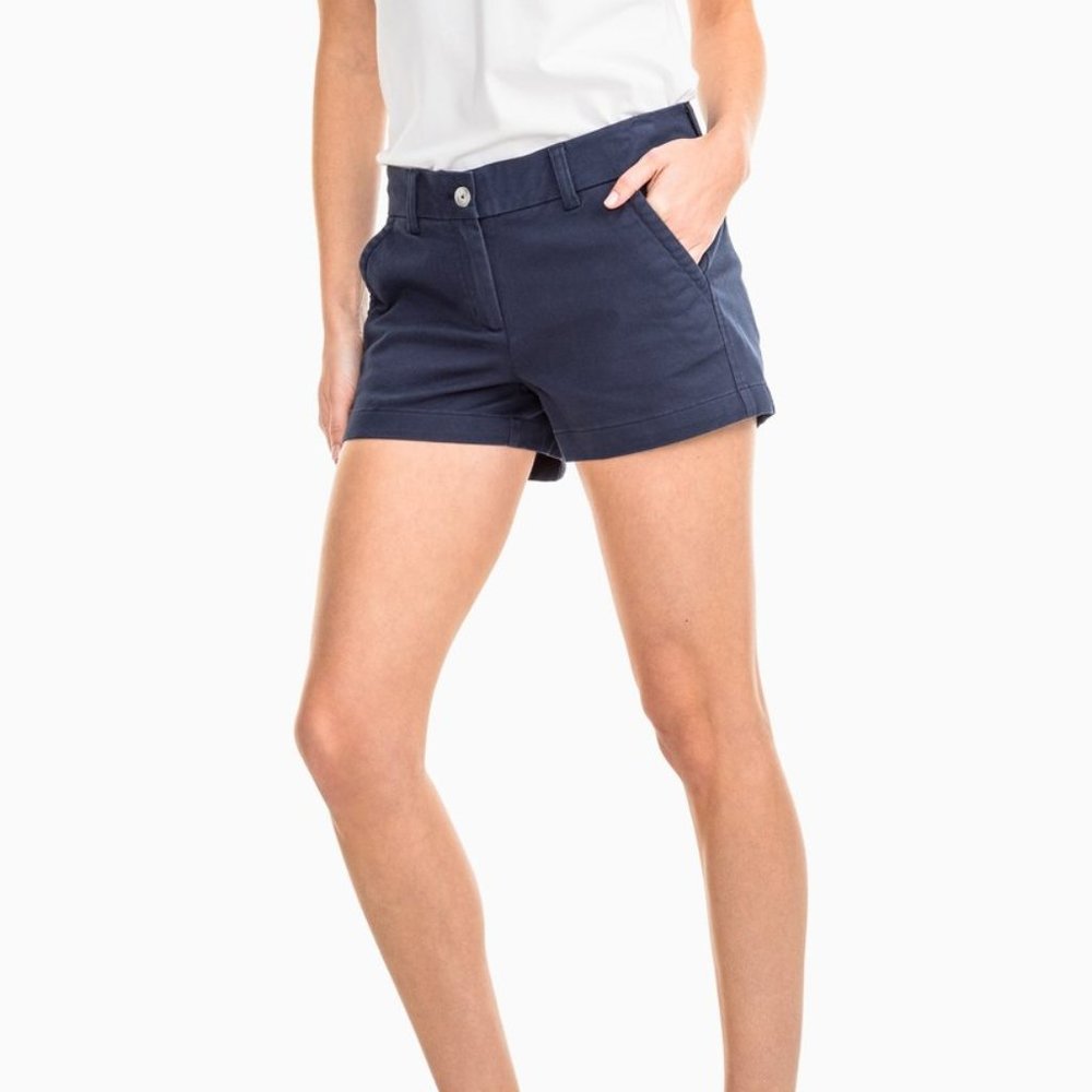 Southern Tide 3" Leah Shorts - Navy - Size 4 - NWT